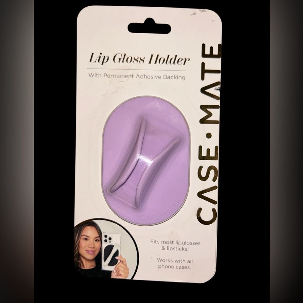 Case Mate Lip Gloss Holder Purple Phone Purse Accessories Lipstick💜